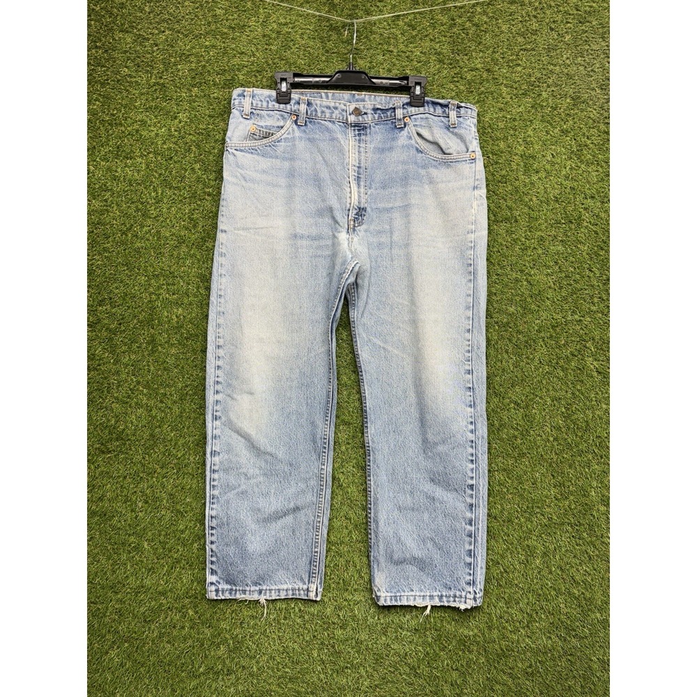 Vintage Levis 505 Jeans Mens 40x28 Blue Regular Straight Leg Orange Tab 90s Y2K